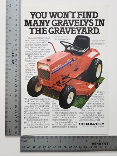 Gravely lawn tractor riding - gravely,