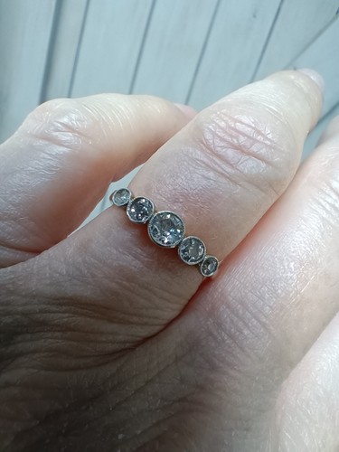 Edwardian stone diamond ring - edwardian,