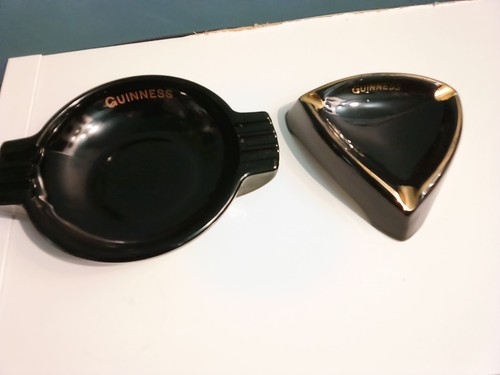 Rare vintage guinness - rare, ashtrays