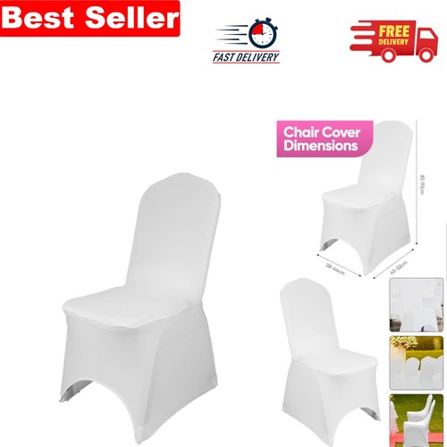 White spandex dining - dining, chair
