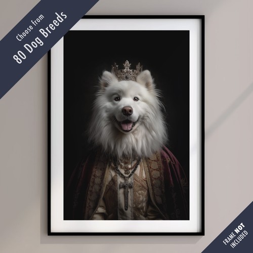 Royal dog portrait print - royal,