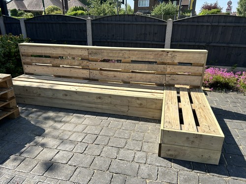 Wooden pallet garden furniture - garden,