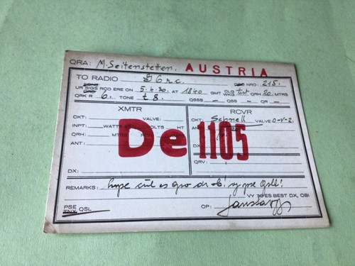 Vintage qsl radio - vintage,