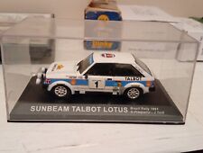 Deagostini Rally Car 1/43 Sunbeam Talbot Lotus Brazil 1981 Altaya Rare
