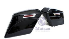Mutazu Stretched Curve Saddlebags 4.5" Extended Bags for Harley Touring 2014-18