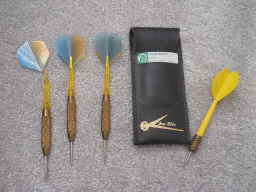 Vintage brass darts spares - vintage, darts,