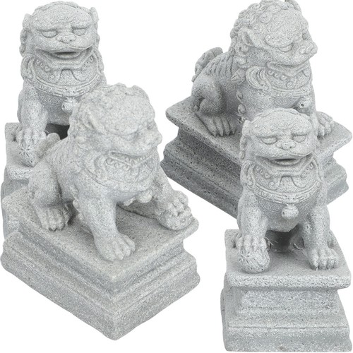 Pair decorative lion statue - , 2