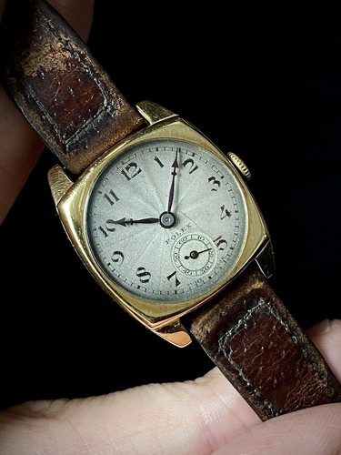 1927 rolex 18ct gold cushion - 1927,