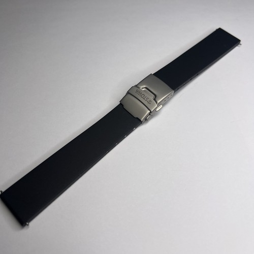 Stowa 20mm black rubber watch - stowa,