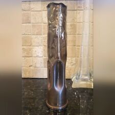 WWII 40mm Brass Artillery Shell Floral Fluted Vase Trench Art 1943