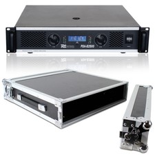 PD Pro PDA-B2500 2400W Power Amplifier with Flight Case - DJ & Disco Setup