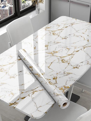 White gold marble gloss vinyl - marble,