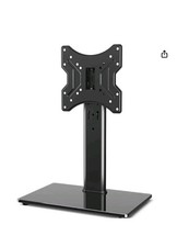 Sturdy Metal and Glass Swivel TV Stand for 23-43 Inch Screens