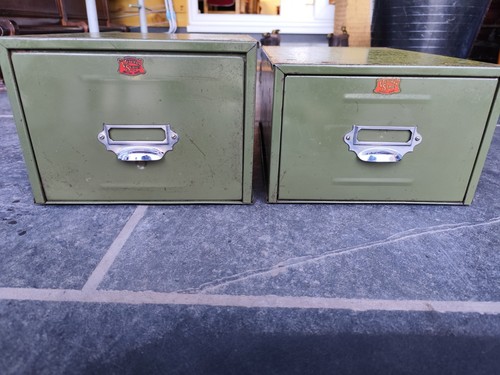 Vintage green metal filing - metal,