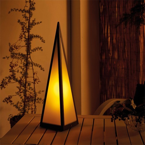 Battery powered pyramid lamp - battery,