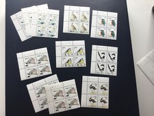 irish stamps, Birds Definitive Series 2002-2004, selection of cylinder blocks 