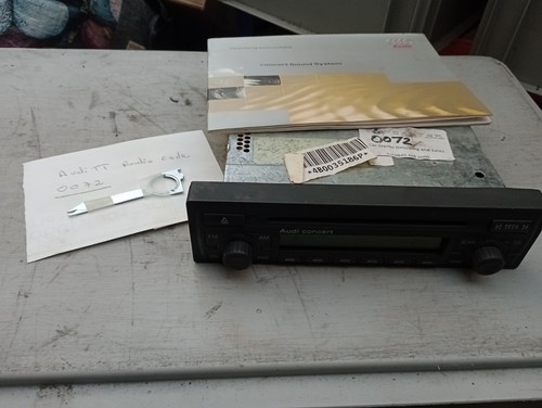 Audi concert stereo radio - tt,