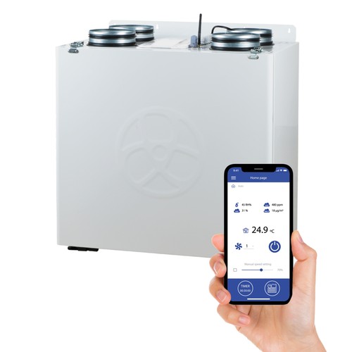 Vertically mounted mvhr - mounted,