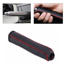 Leather Hand Brake Cover Protective Sleeve Fit For Honda Civic 04-11 Stitching