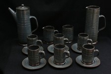 Vintage Bolingey Perranporth Pottery Cornwall 1960/70s Coffee Set