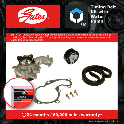 Timing belt water pump kit - timing,