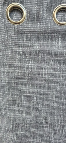 Eyelet grey pair curtains - eyelet,