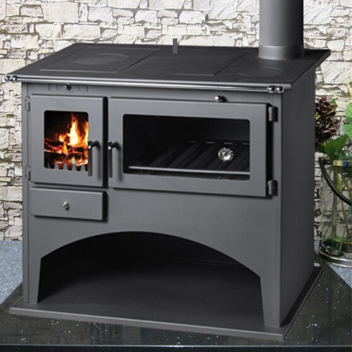 Wood burning range - range, stove
