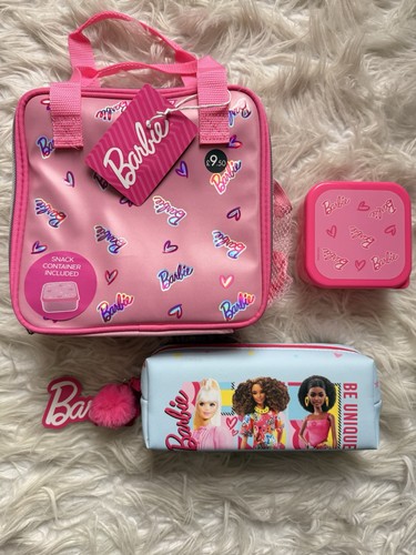 Barbie lunch bag pencil case - lunch,