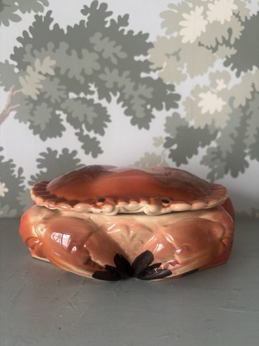 Caugant faience majolica crab - caugant,