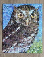 Photomosaic Owl ~ 1000 Piece Jigsaw Puzzle ~ Complete