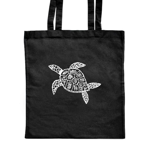 Turtle classic black - 'turtle', tote