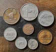 IRELAND EIRE FULL SET 8 IRISH