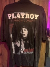 Men’s Medium Boohoo Playboy Top Black