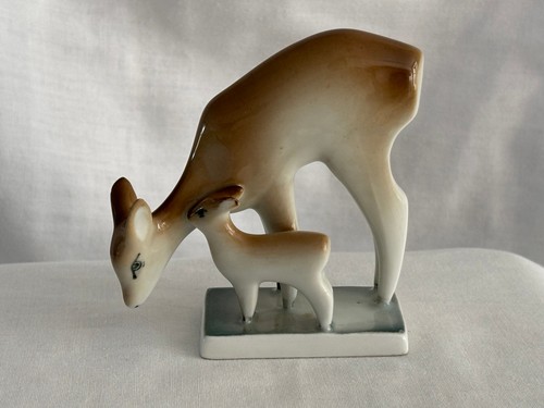 Vintage zsolnay deer and - and,