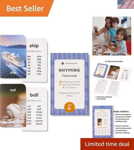 Rhyming words flash cards for - rhyming,