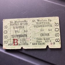 Railway.   TICKET!   (. G. W