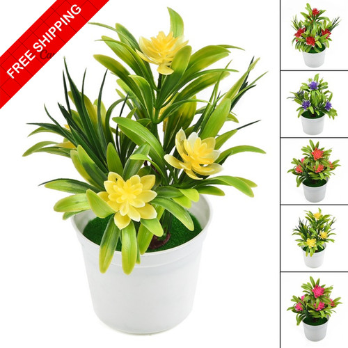 Artificial flowers potted fake - potted,