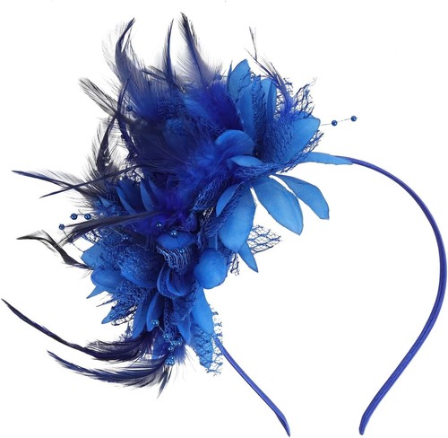 Royal blue fascinator women - fascinator,,