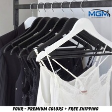 10 x Wooden Coat Hangers with