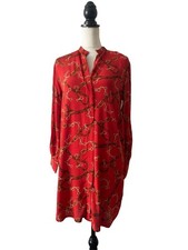 Zara Chain Print Shirt Dress