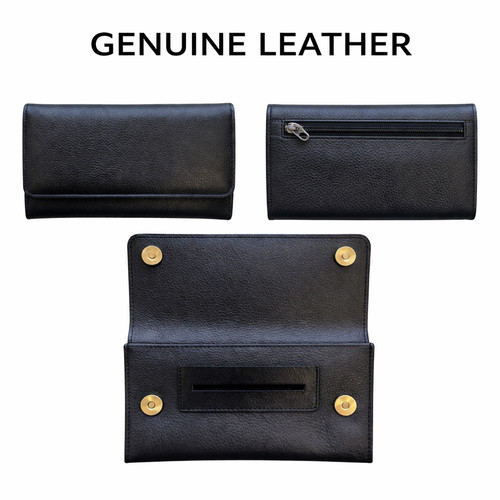 Luxury black genuine - black,