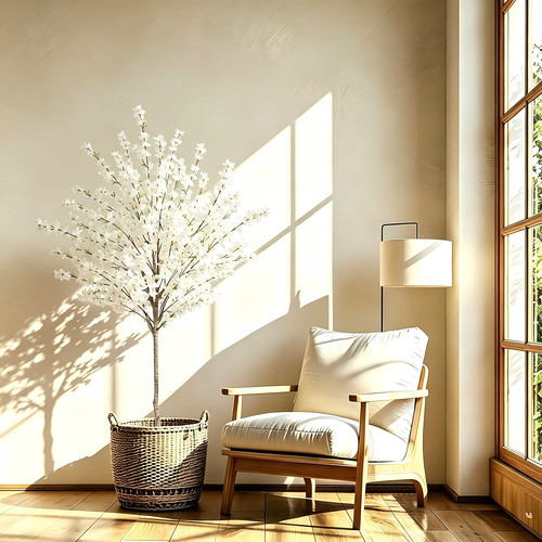 6ft artificial forsythia tree - 6ft,