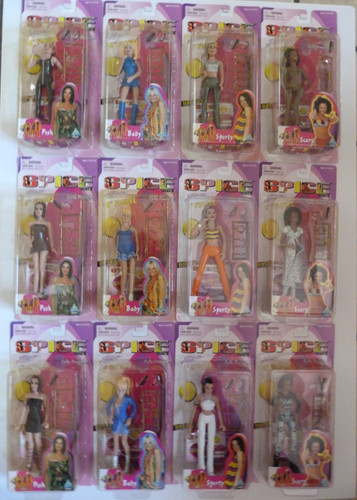 Spice girls posable dolls - girls,