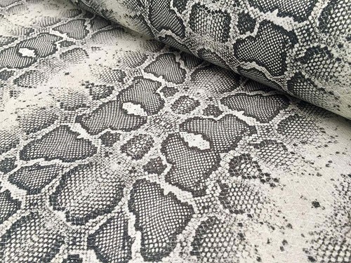 Grey snake skin animal print - grey,