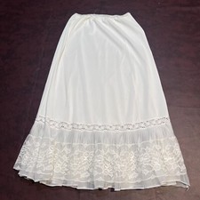 Vintage Nan Flower White Nylon