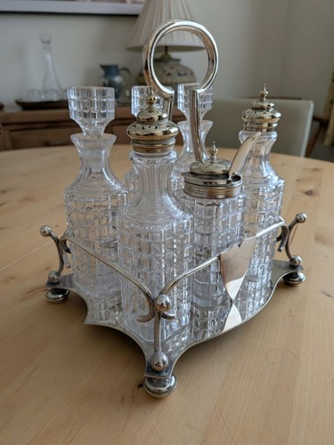 Antique silver plate bottle - antique, 6