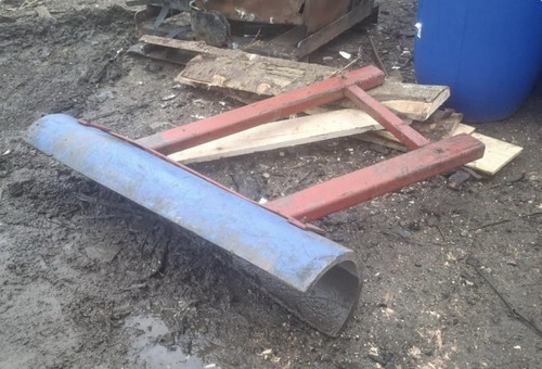 Forklift foot snow plough - foot,