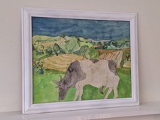 French Landscape with Cow