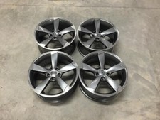 18” X4 TTRS Rotor Style Alloy Wheels Gun Metal Machined Audi A3 A4 A6