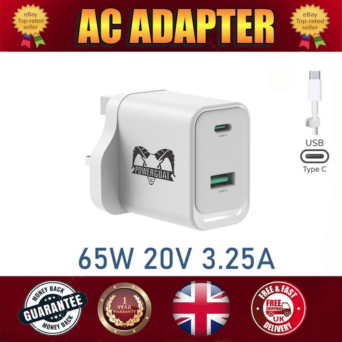 65w usb mains fast - 65w, uk